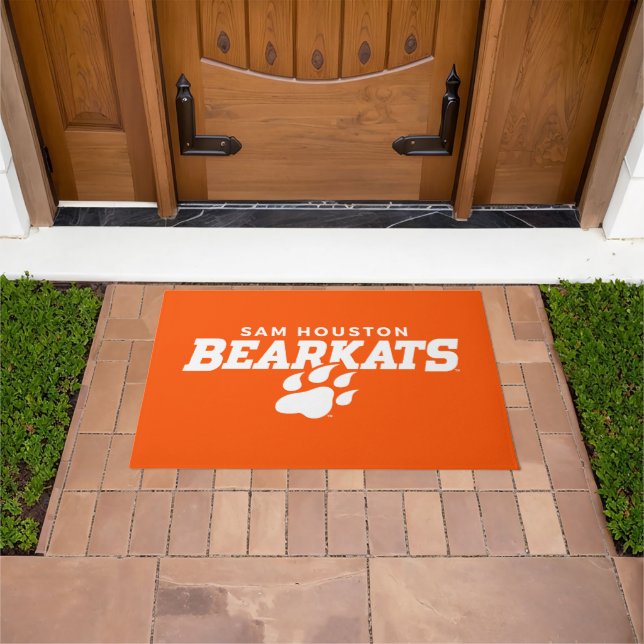 Sam Houston State University Bearkats Paw Print Doormat (Outdoor)