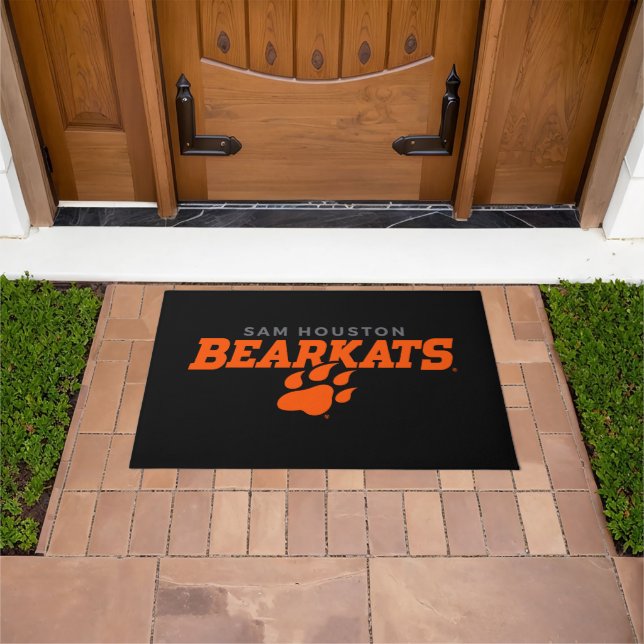 Sam Houston State University Bearkats Paw Print Doormat (Outdoor)