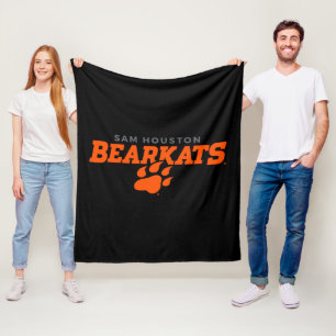 Sam Houston State University Bearkats Paw Print Fleece Blanket