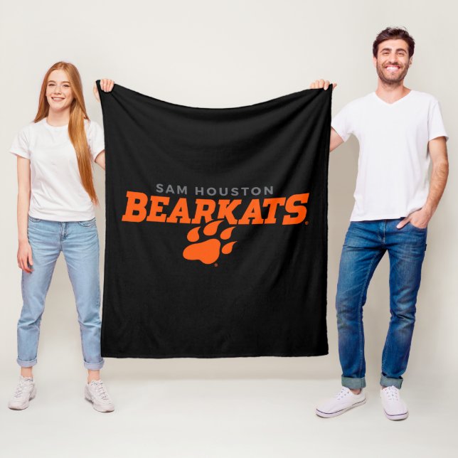 Sam Houston State University Bearkats Paw Print Fleece Blanket (In Situ)
