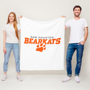 Sam Houston State University Bearkats Paw Print Fleece Blanket