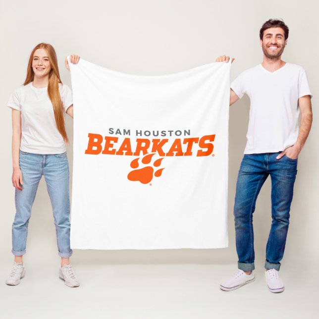 Sam Houston State University Bearkats Paw Print Fleece Blanket (In Situ)