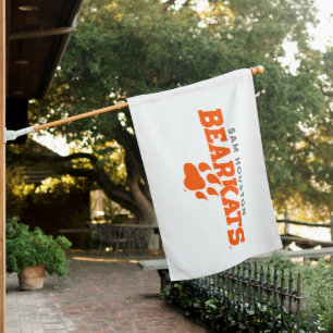Sam Houston State University Bearkats Paw Print House Flag