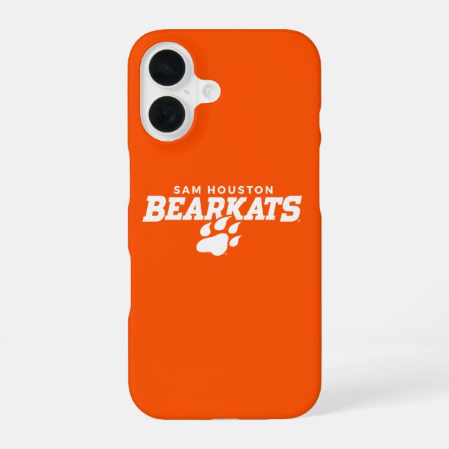 Sam Houston State University Bearkats Paw Print iPhone Case (Back)