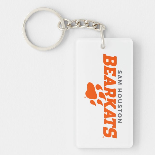 Sam Houston State University Bearkats Paw Print Keychain (Front)