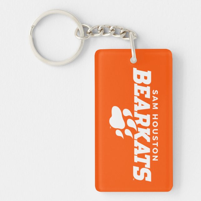 Sam Houston State University Bearkats Paw Print Keychain (Front)