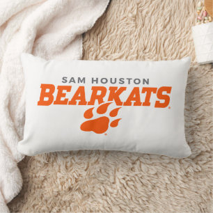 Sam Houston State University Bearkats Paw Print Lumbar Pillow