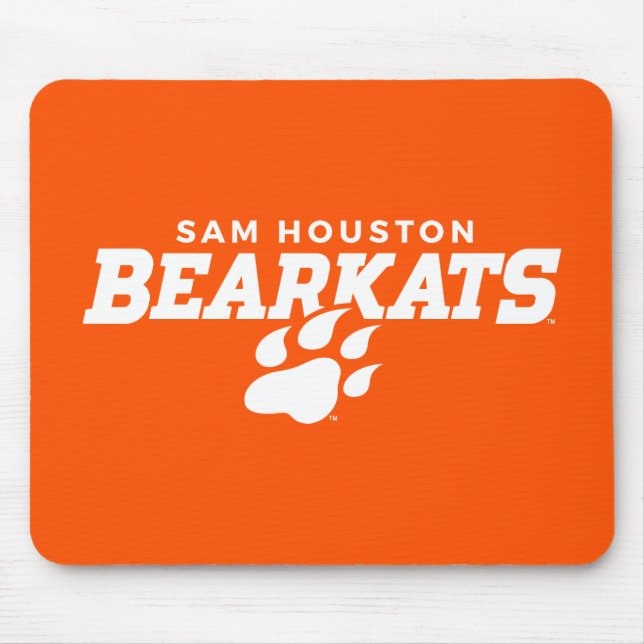 Sam Houston State University Bearkats Paw Print Mouse Pad (Front)