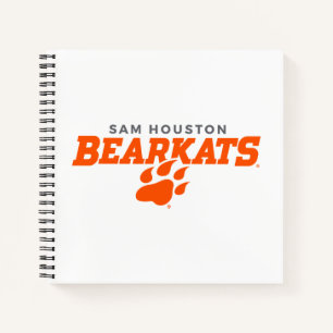 Sam Houston State University Bearkats Paw Print Notebook