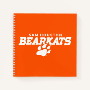 Sam Houston State University Bearkats Paw Print Notebook
