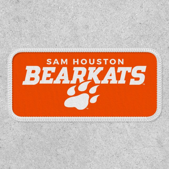 Sam Houston State University Bearkats Paw Print Patch (Front)