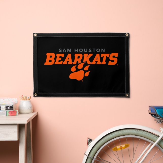 Sam Houston State University Bearkats Paw Print Pennant (Insitu 2)