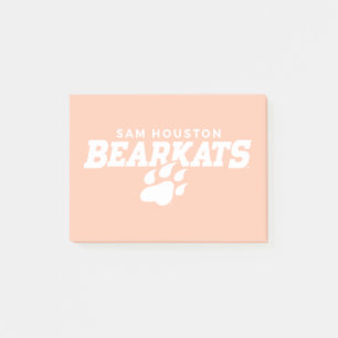 Sam Houston State University Bearkats Paw Print Post-it Notes