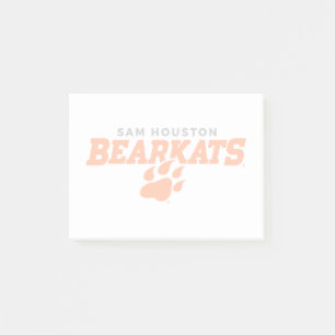 Sam Houston State University Bearkats Paw Print Post-it Notes