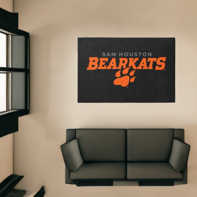 Sam Houston State University Bearkats Paw Print Rug (Insitu (Indoor 1))