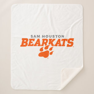 Sam Houston State University Bearkats Paw Print Sherpa Blanket