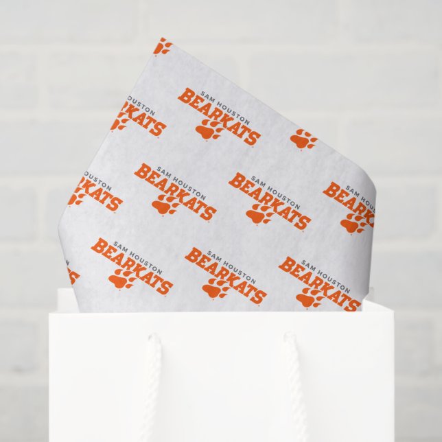 Sam Houston State University Bearkats Paw Print Tissue Paper (Gift Bag)