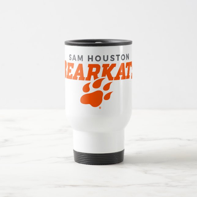 Sam Houston State University Bearkats Paw Print Travel Mug (Center)