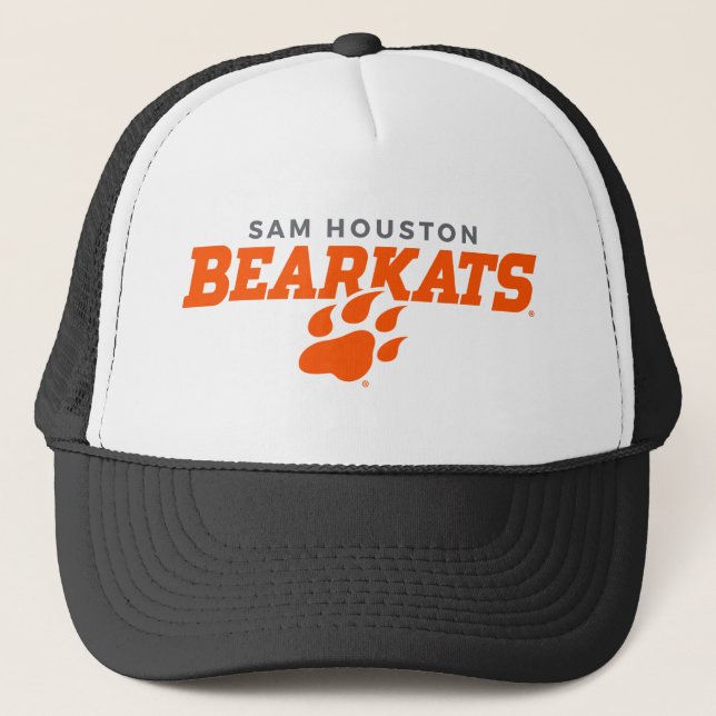 Sam Houston State University Bearkats Paw Print Trucker Hat (Front)