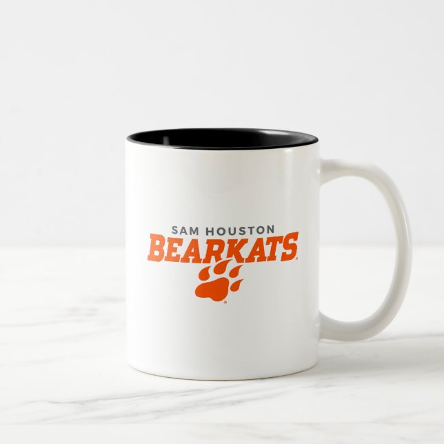 Sam Houston State University Bearkats Paw Print Two-Tone Coffee Mug (Right)