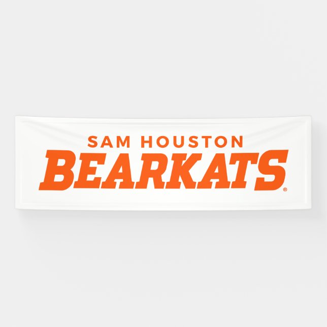 Sam Houston State University Bearkats Wordmark Banner (Horizontal)