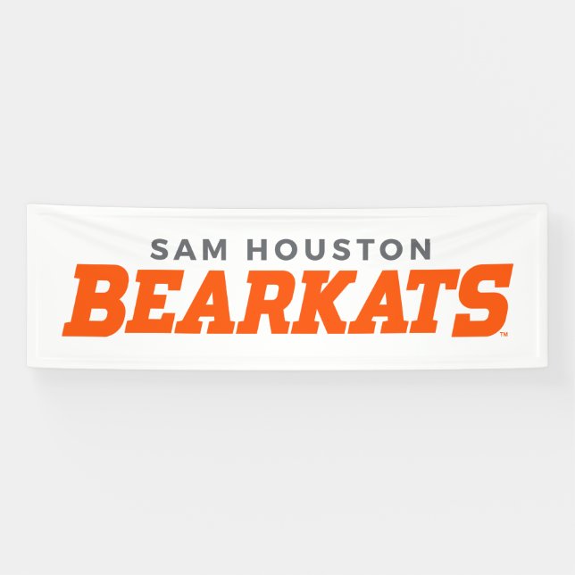 Sam Houston State University Bearkats Wordmark Banner (Horizontal)
