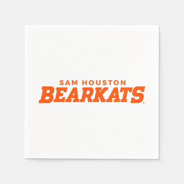 Sam Houston State University Bearkats Wordmark Napkins (Front)