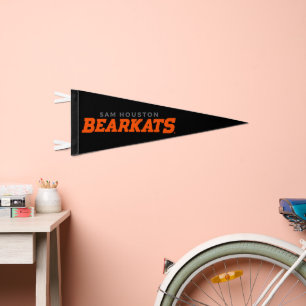 Sam Houston State University Bearkats Wordmark Pennant Flag