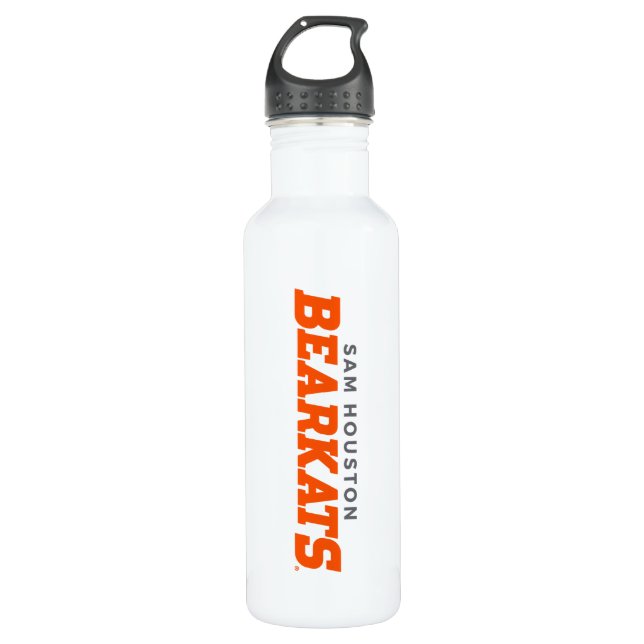 Sam Houston State University Bearkats Wordmark Stainless Steel Water Bottle (Front)