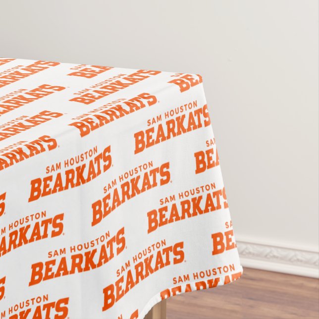 Sam Houston State University Bearkats Wordmark Tablecloth (In Situ)