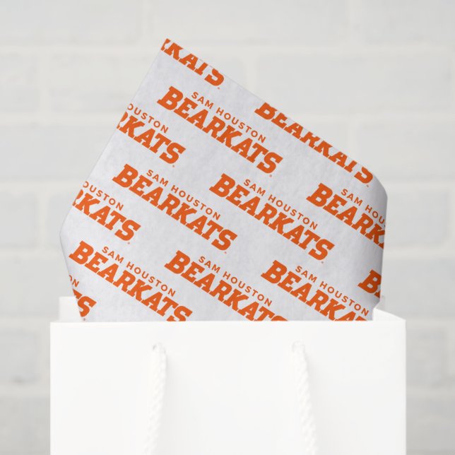 Sam Houston State University Bearkats Wordmark Tissue Paper (Gift Bag)