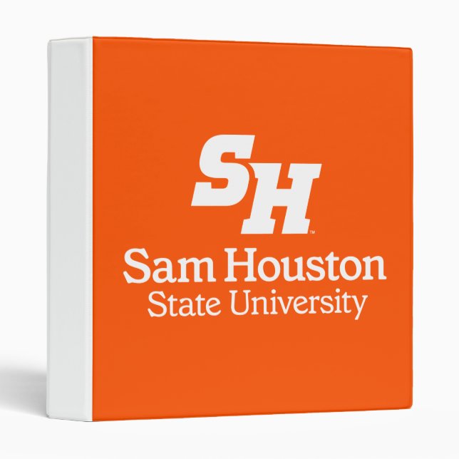 Sam Houston State University Combination Logo 3 Ring Binder (Front/Spine)
