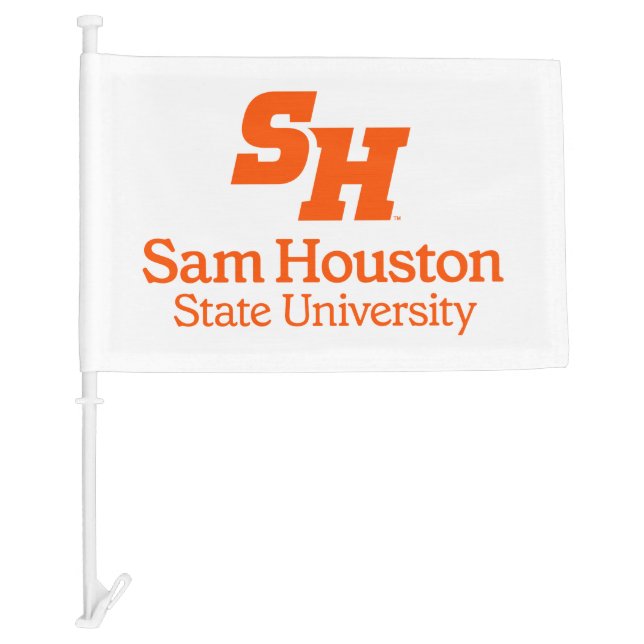Sam Houston State University Combination Logo Car Flag (Front)