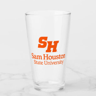 Sam Houston State University Combination Logo Glass