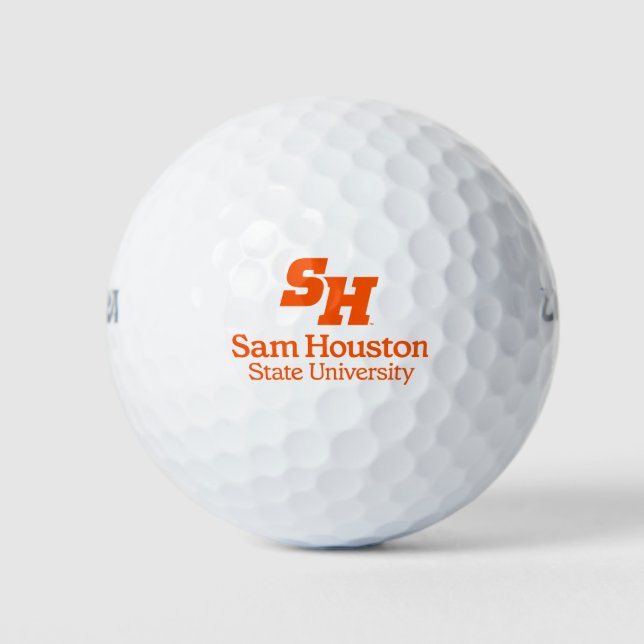 Sam Houston State University Combination Logo Golf Balls (Front)