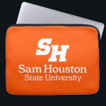 Sam Houston State University Combination Logo Laptop Sleeve<br><div class="desc">This dynamic design proudly showcases the official combination logo of Sam Houston State University. It features the bold, slanted "SH" wordmark at the top, presented in a powerful typeface. Below this emblem, the full name "Sam Houston State University" is elegantly displayed in a complementary font, creating a clear and comprehensive...</div>