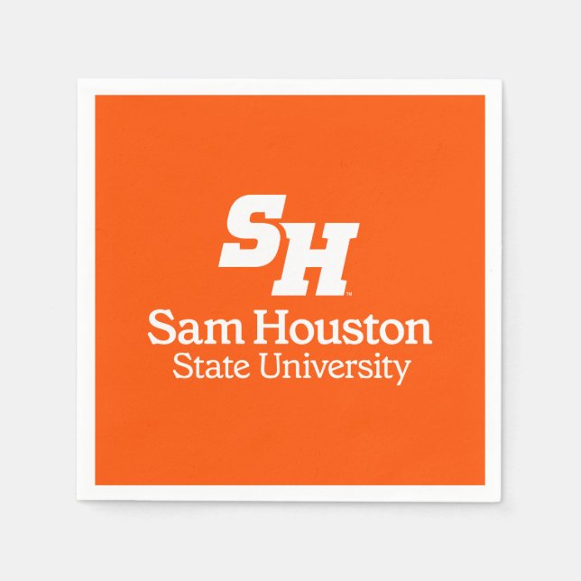 Sam Houston State University Combination Logo Napkins (Front)
