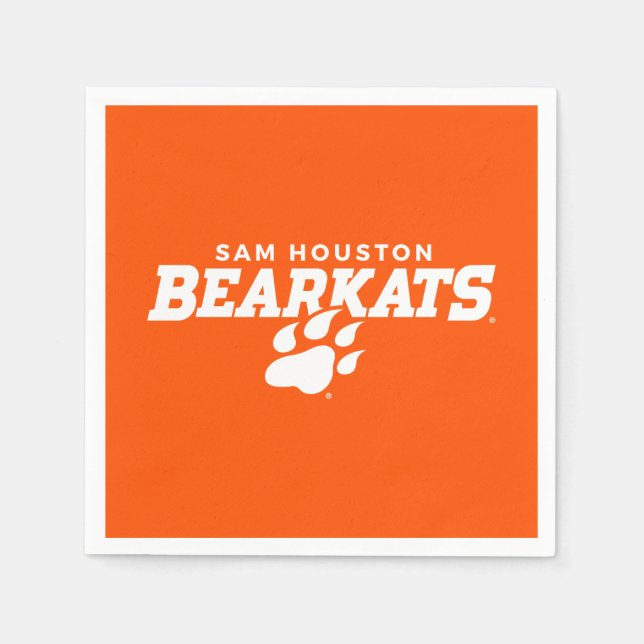 Sam Houston State University Combination Logo Napkins (Front)