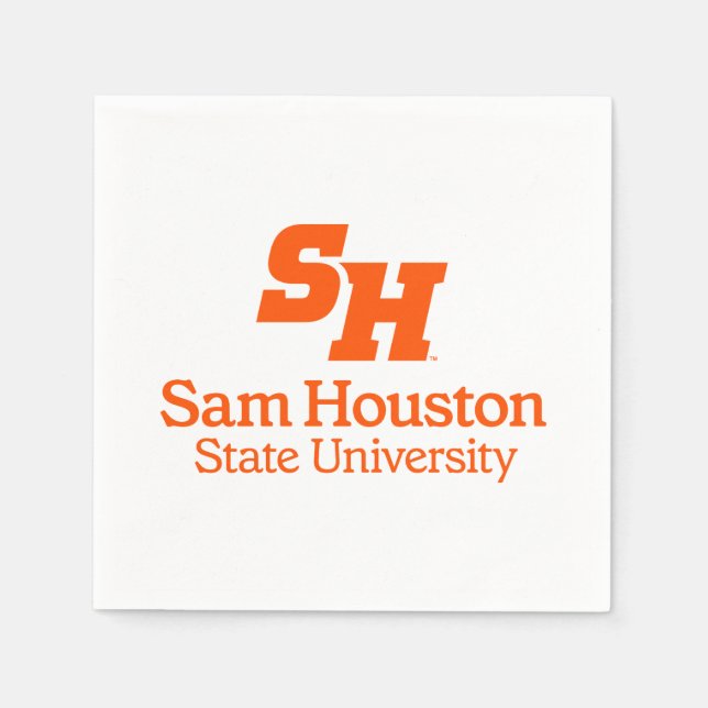 Sam Houston State University Combination Logo Napkins (Front)