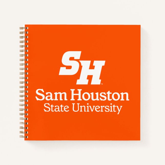 Sam Houston State University Combination Logo Notebook (Front)
