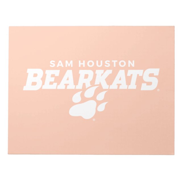Sam Houston State University Combination Logo Notepad (Front)
