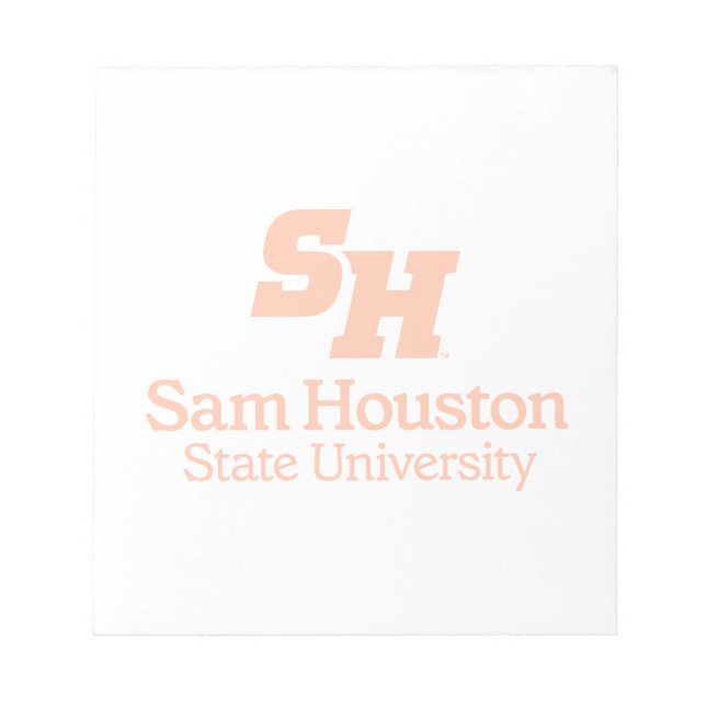 Sam Houston State University Combination Logo Notepad (Front)