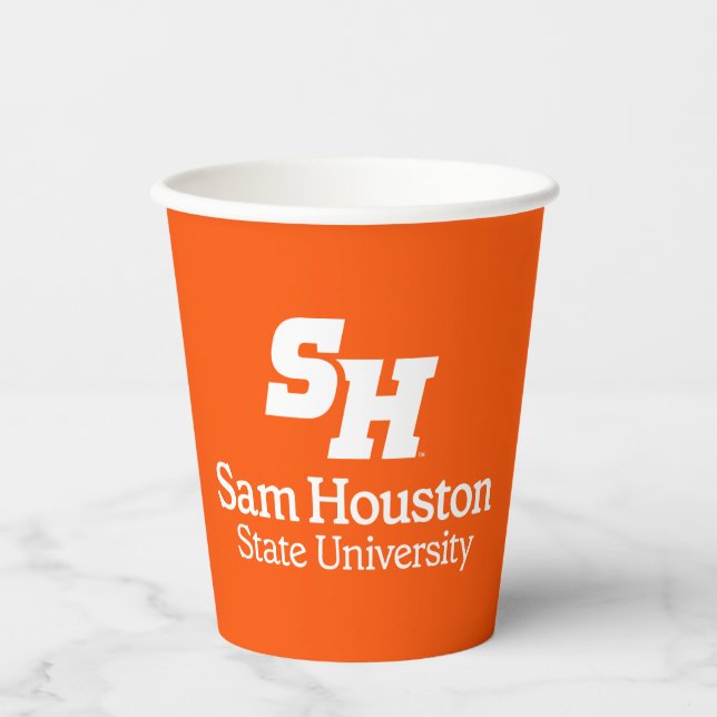 Sam Houston State University Combination Logo Paper Cups (Front)