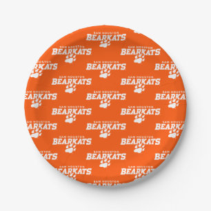 Sam Houston State University Combination Logo Paper Plates