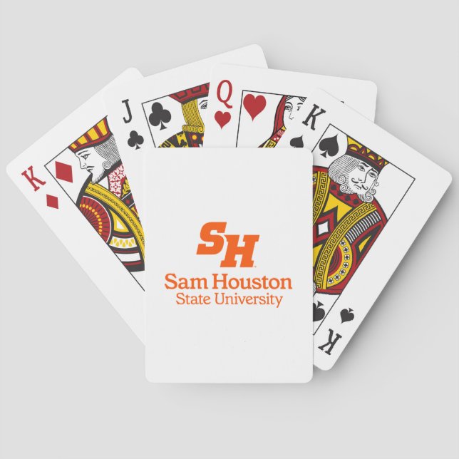 Sam Houston State University Combination Logo Poker Cards (Back)