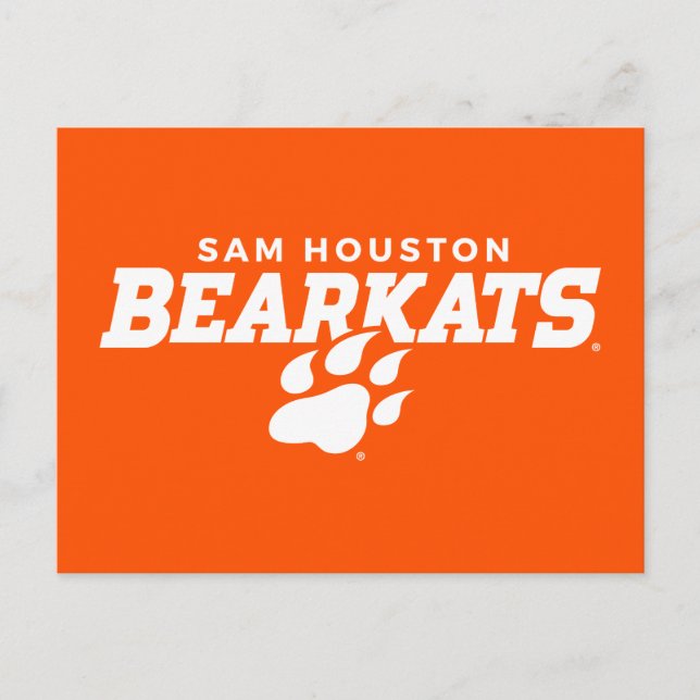 Sam Houston State University Combination Logo Postcard (Front)