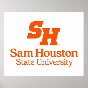 Sam Houston State University Combination Logo Poster