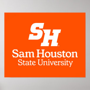 Sam Houston State University Combination Logo Poster