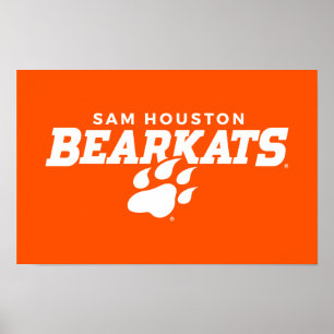 Sam Houston State University Combination Logo Poster