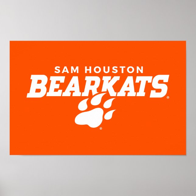 Sam Houston State University Combination Logo Poster (Front)